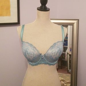 Le Mystere Blue Lace Bra 34DDD